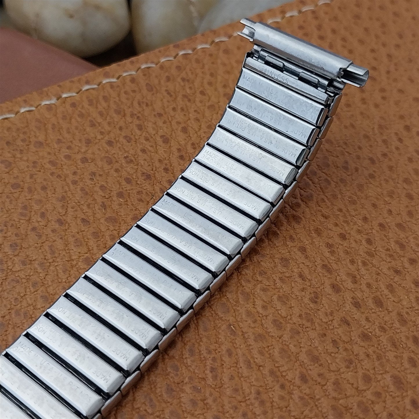 Stainless Dura-Flex Stretch Expansion 16mm-20mm nos Kreisler Vintage Watch Band