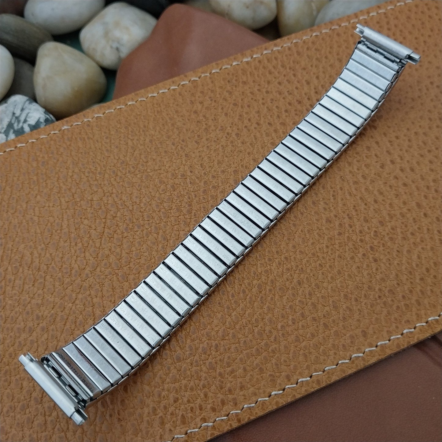 Stainless Dura-Flex Stretch Expansion 16mm-20mm nos Kreisler Vintage Watch Band