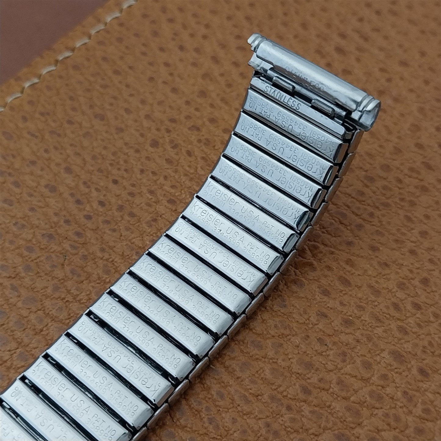 Kreisler 19mm 18mm Stainless Steel DuraFlex 1960s Unused nos Vintage Watch Band