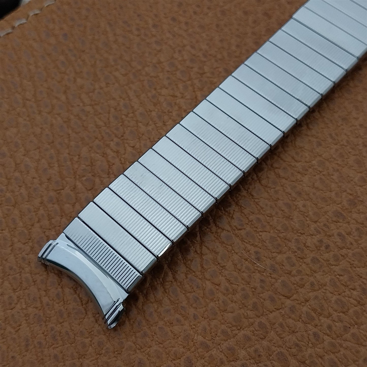 19mm Long Kreisler Dura-Flex Stretch Stainless Steel Unused Vintage Watch Band