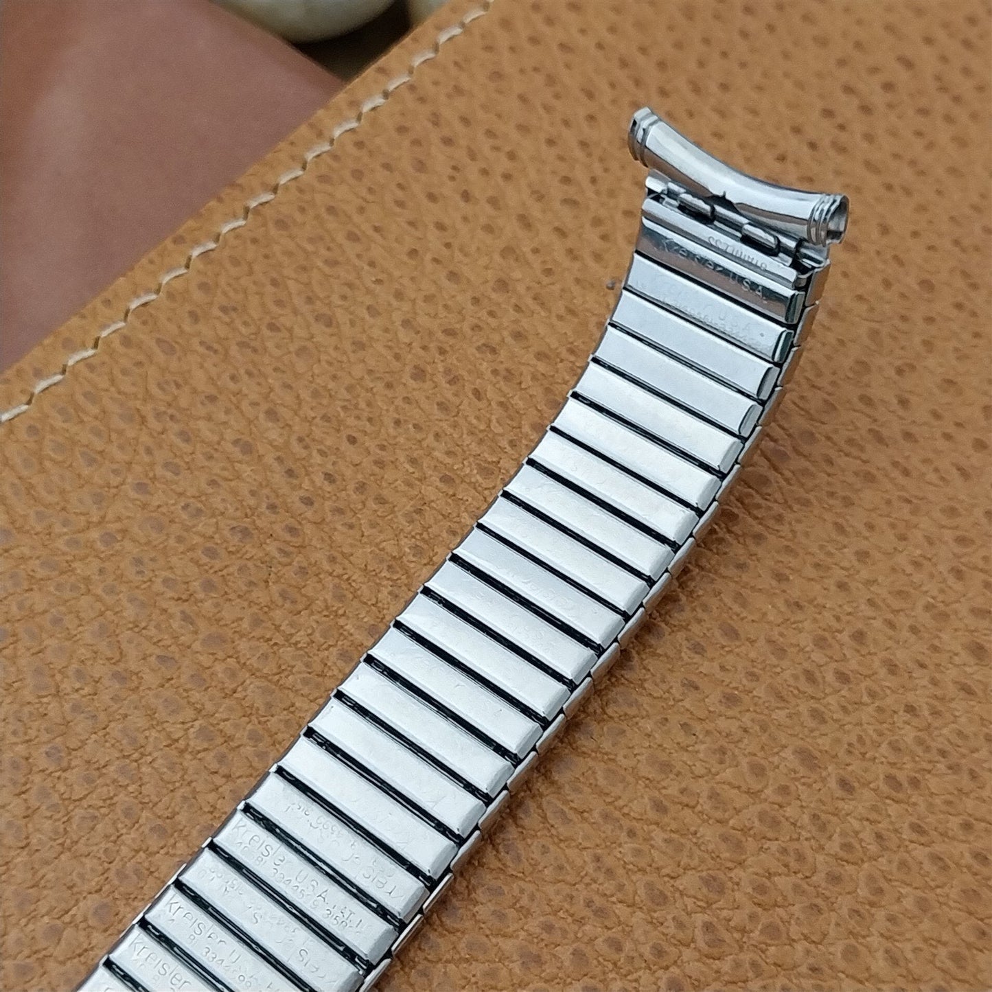 19mm Long Kreisler Dura-Flex Stretch Stainless Steel Unused Vintage Watch Band