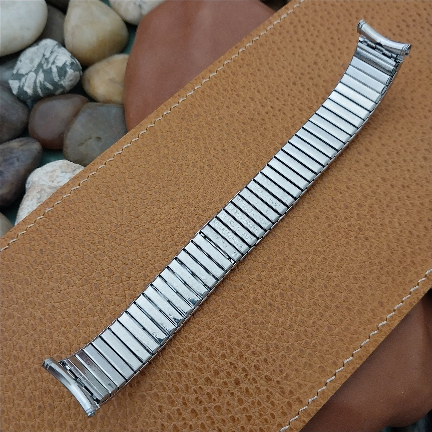 19mm Long Kreisler Dura-Flex Stretch Stainless Steel Unused Vintage Watch Band