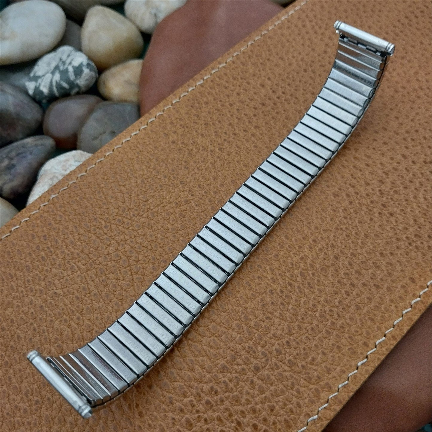 Long Kreisler 19mm Stainless Steel DuraFlex unused 1960s Vintage Watch Band