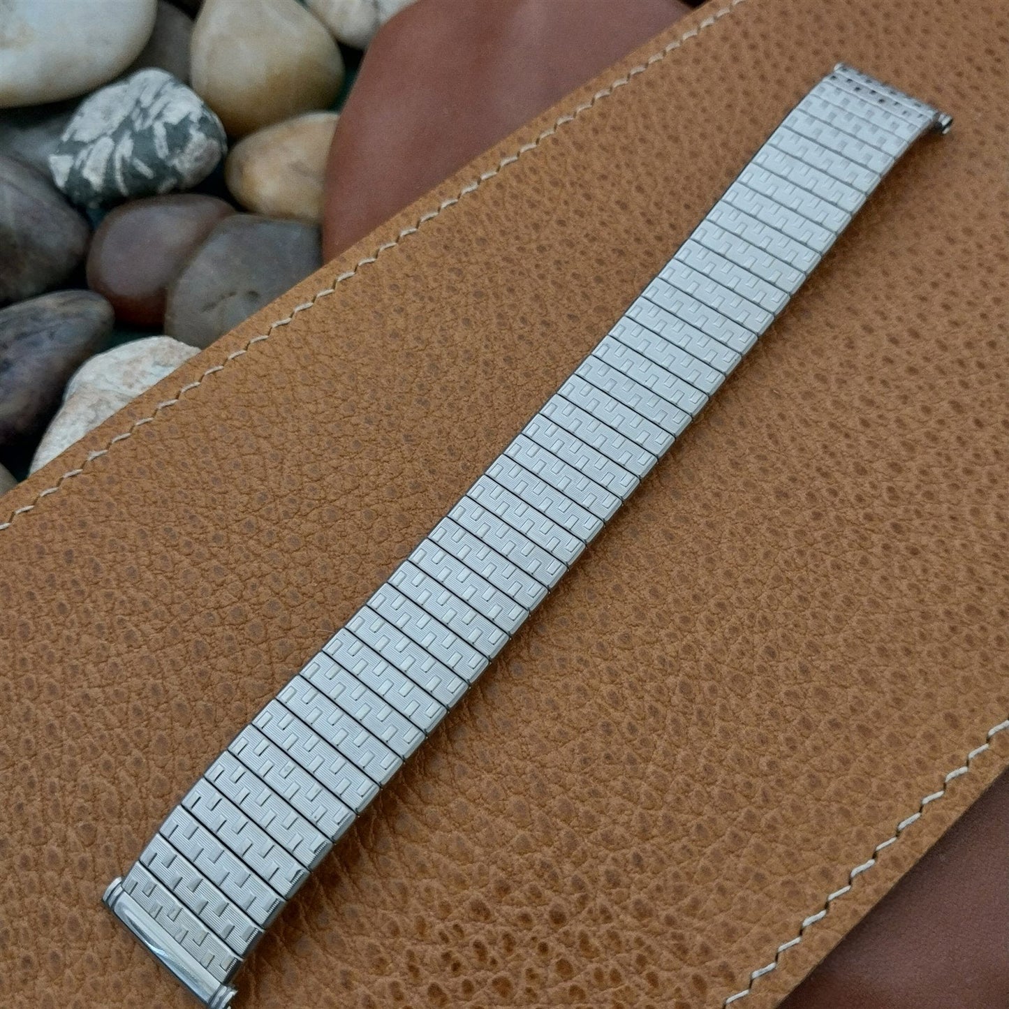 Long Kreisler 19mm Stainless Steel DuraFlex unused 1960s Vintage Watch Band