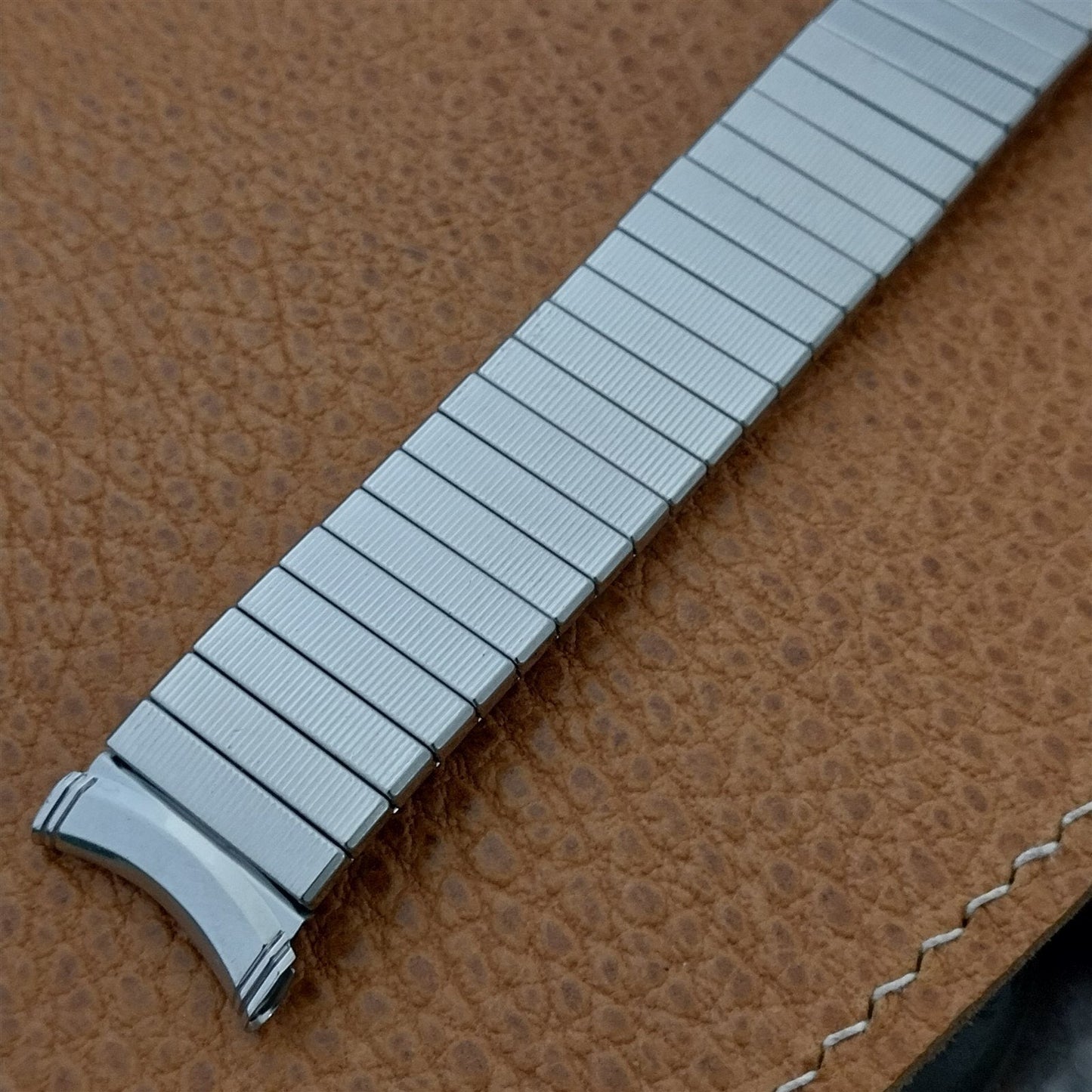 1960s Kreisler USA Stainless Steel Expansion Long 19mm nos Vintage Watch Band