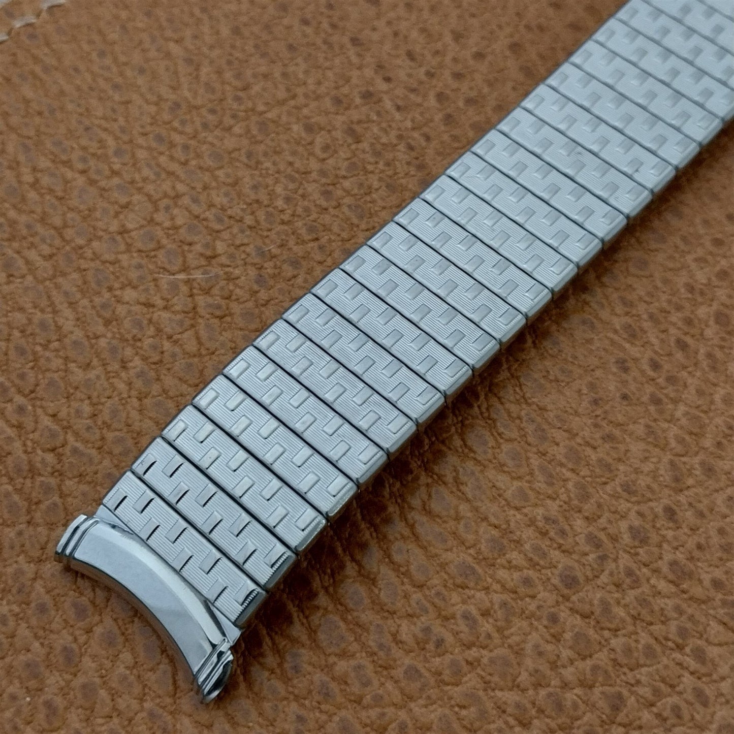 Long Kreisler 19mm Stainless Steel DuraFlex unused 1960s Vintage Watch Band