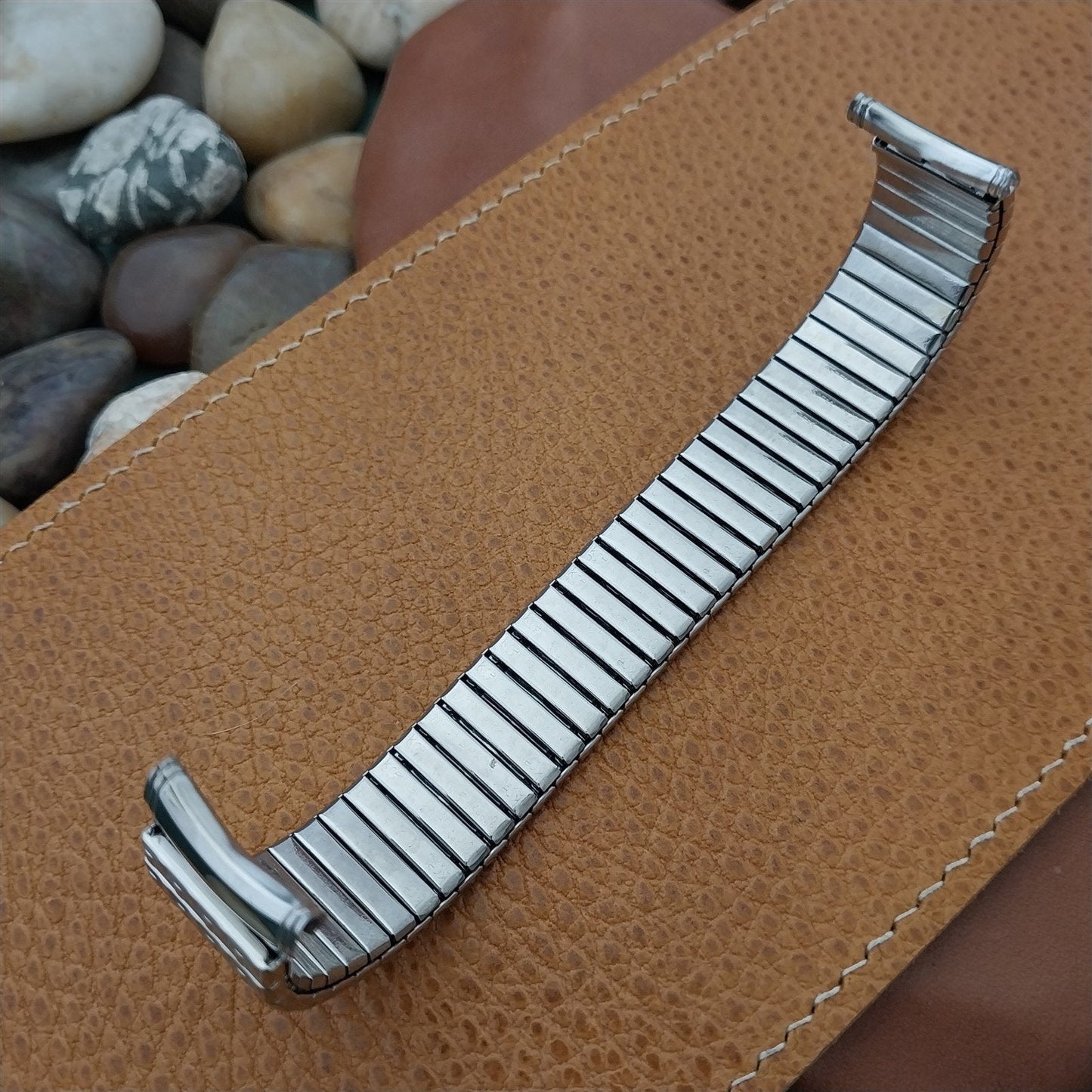 Long Kreisler 19mm Stainless Steel DuraFlex unused 1960s Vintage Watch Band