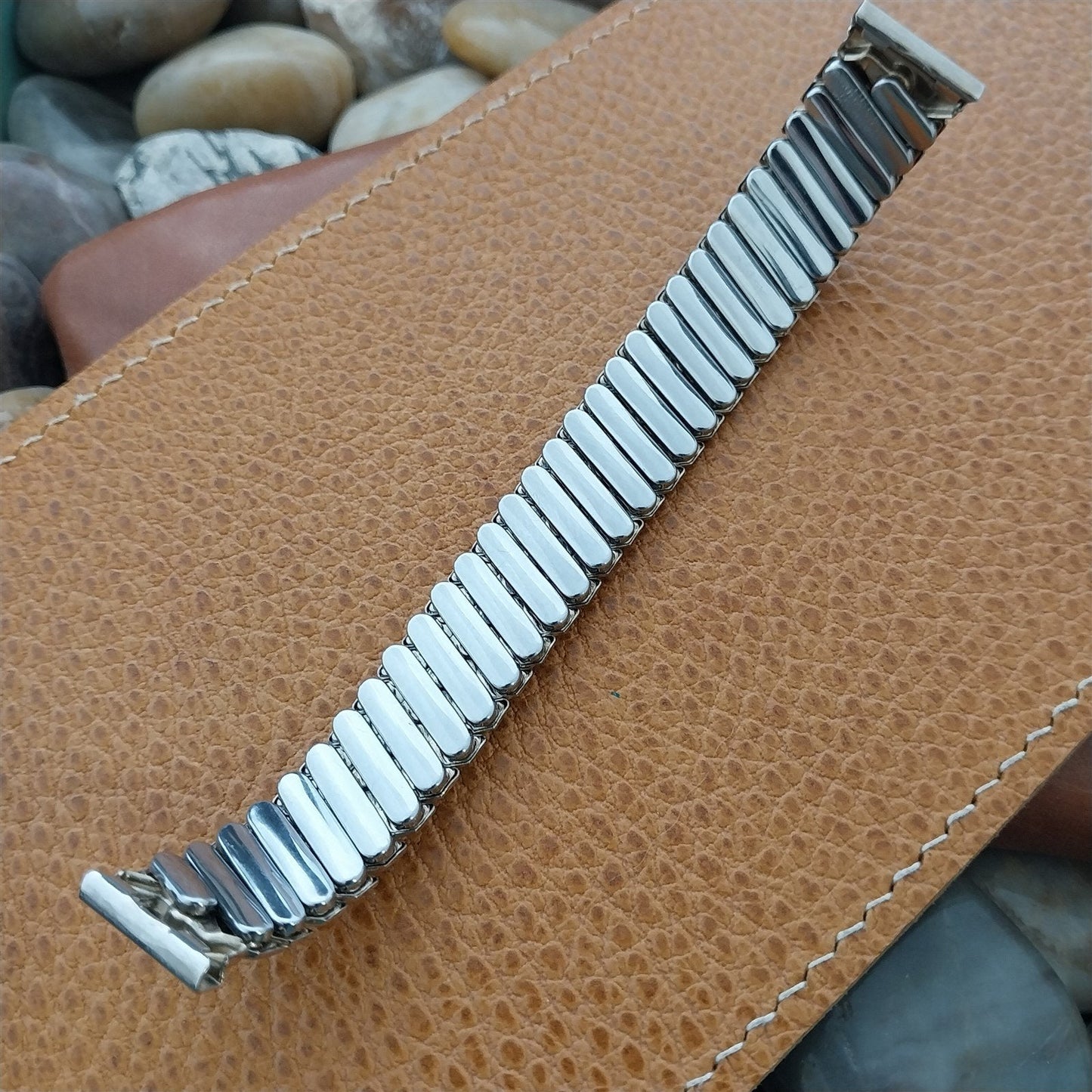 Vintage 5/8" 10k White Gold-Filled 1950s USA Drema Short Classic Watch Band