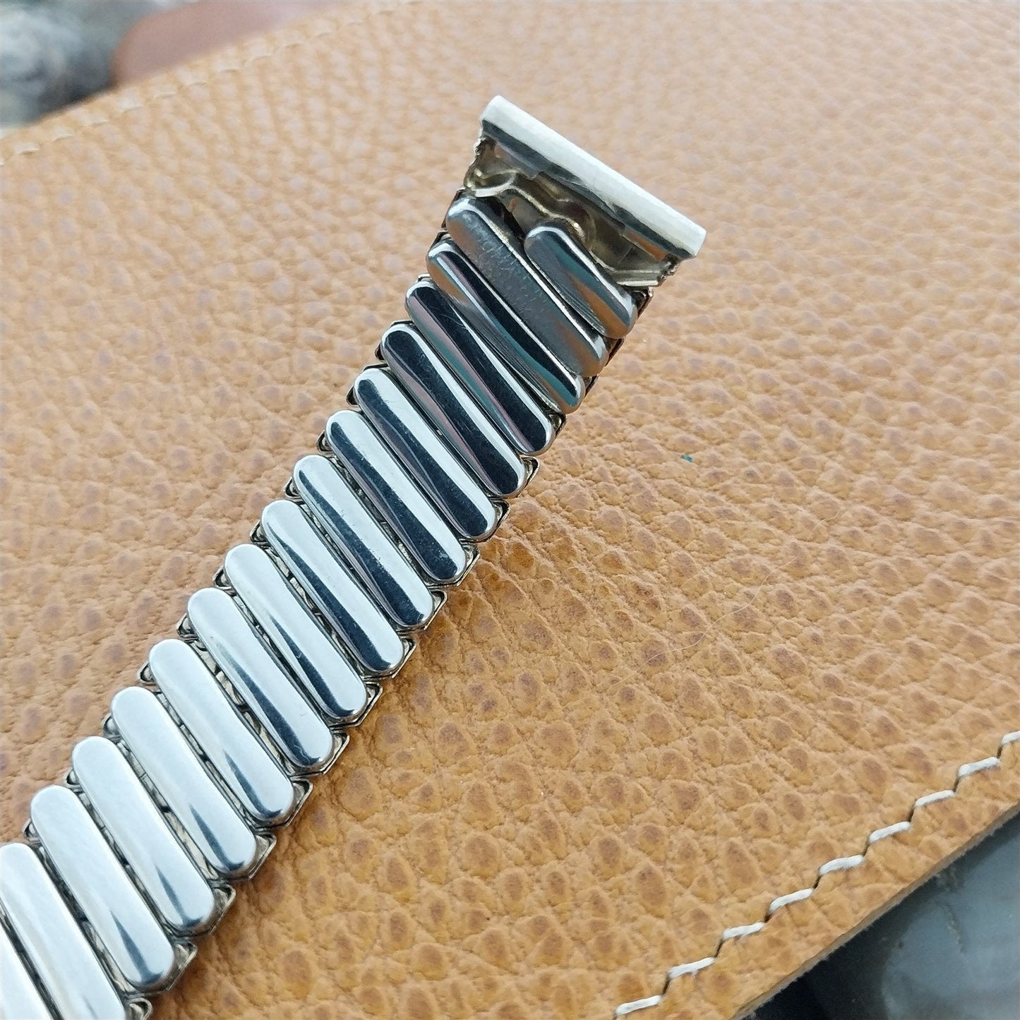 Vintage 5/8" 10k White Gold-Filled 1950s USA Drema Short Classic Watch Band