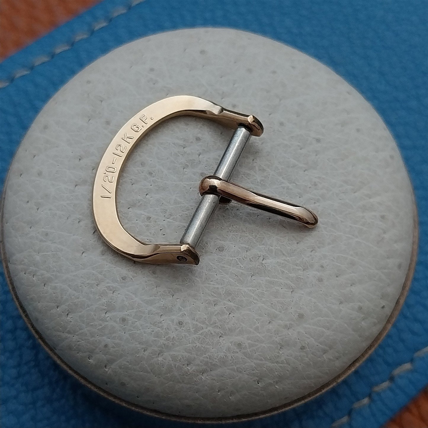5/8" 1/20 12kt Gold-Filled Old-Stock 1950s Vintage Watch Strap Buckle