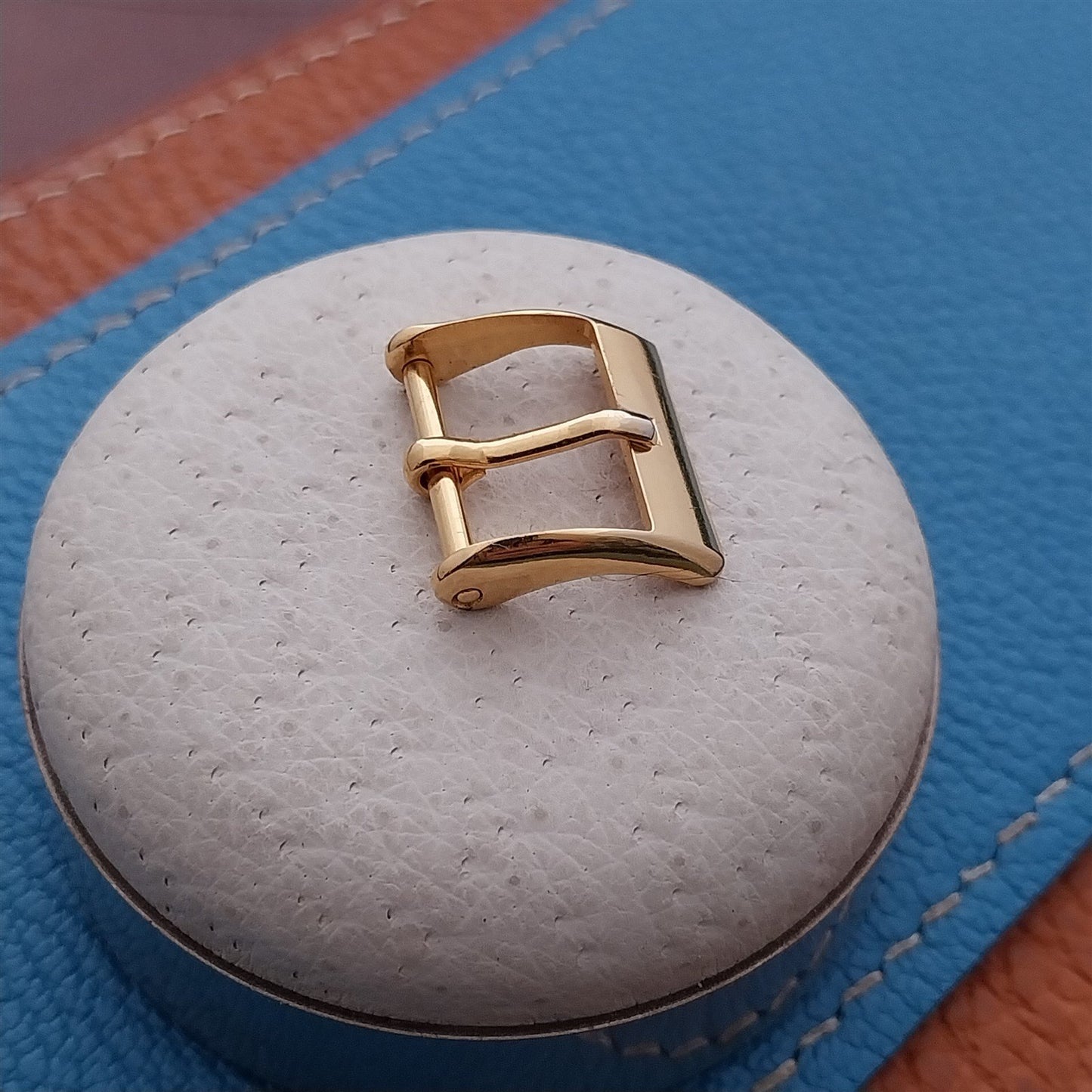 Vintage 14mm Yellow Gold-Tone Unused NOS Watch Strap Buckle