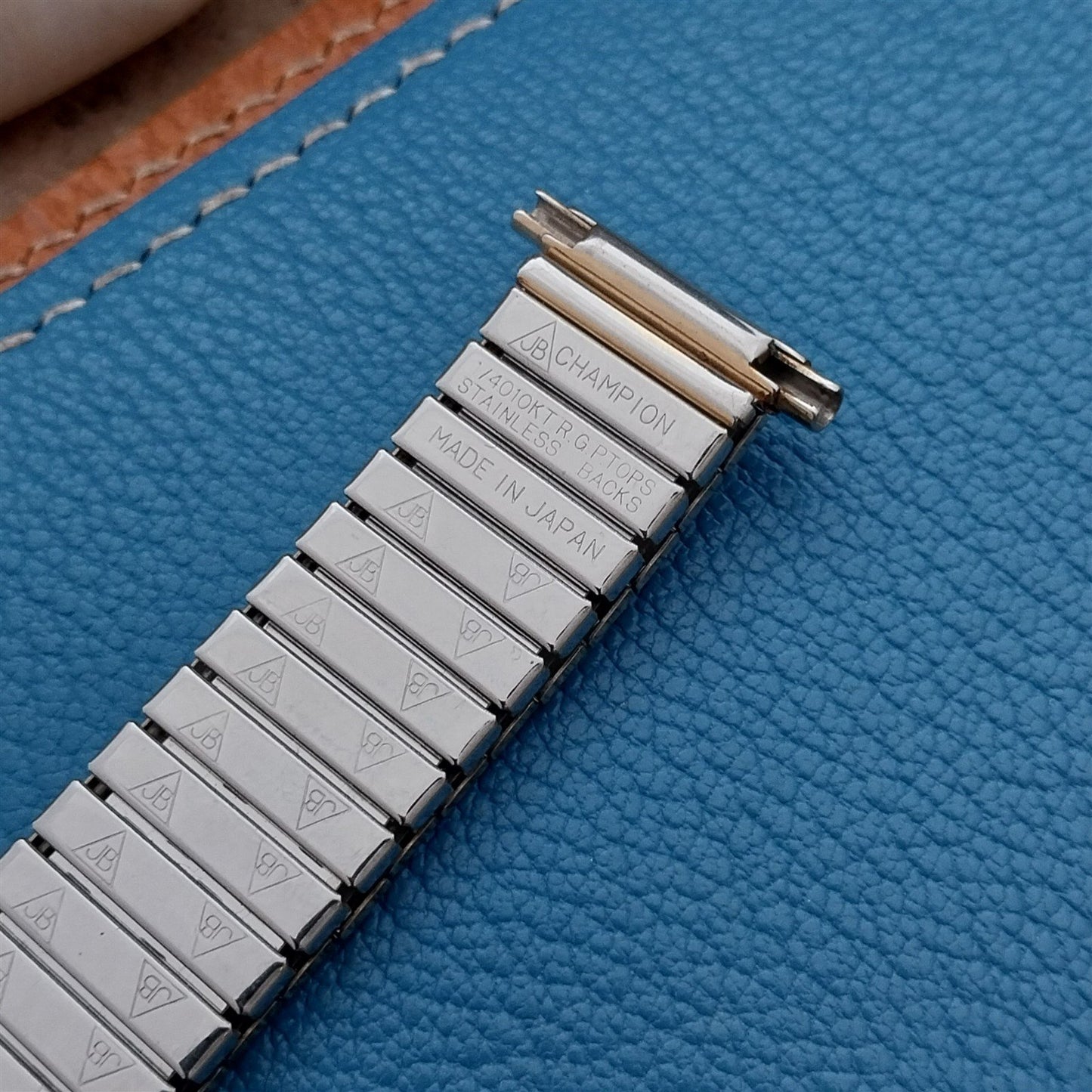 20mm 19mm JB Champion Stretch Gold RGP Unused Classic 1970s Vintage Watch Band