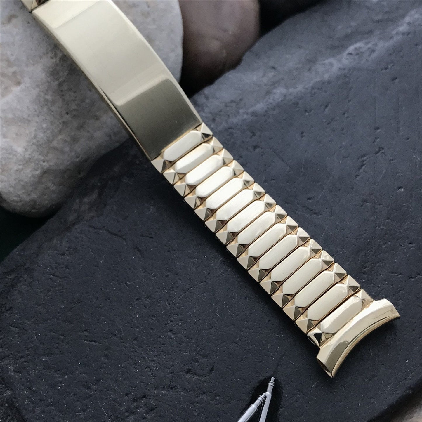 1953 10k Yellow Gold Filled Photo Keepsake Speidel nos Vintage Watch Band