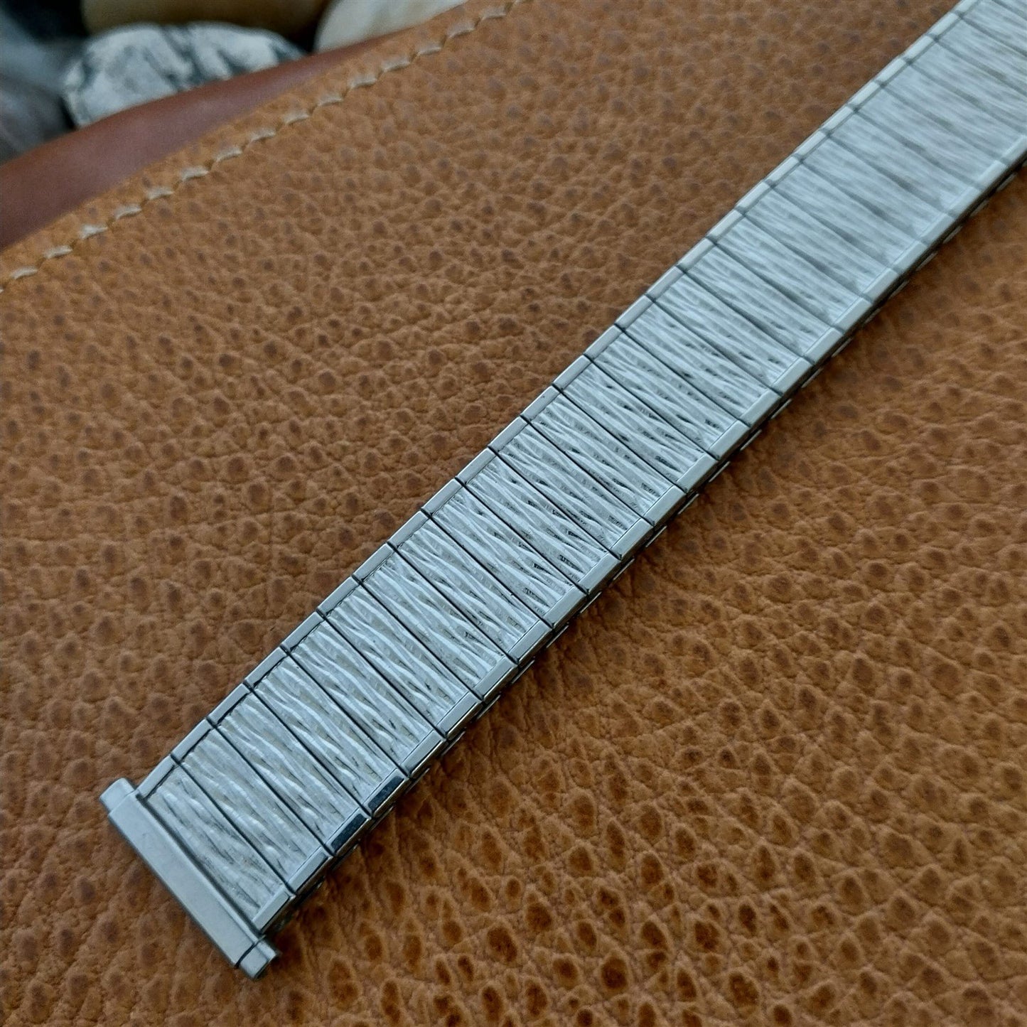 18mm 19mm Speidel Valencia Stainless Steel nos unused 1970s Vintage Watch Band