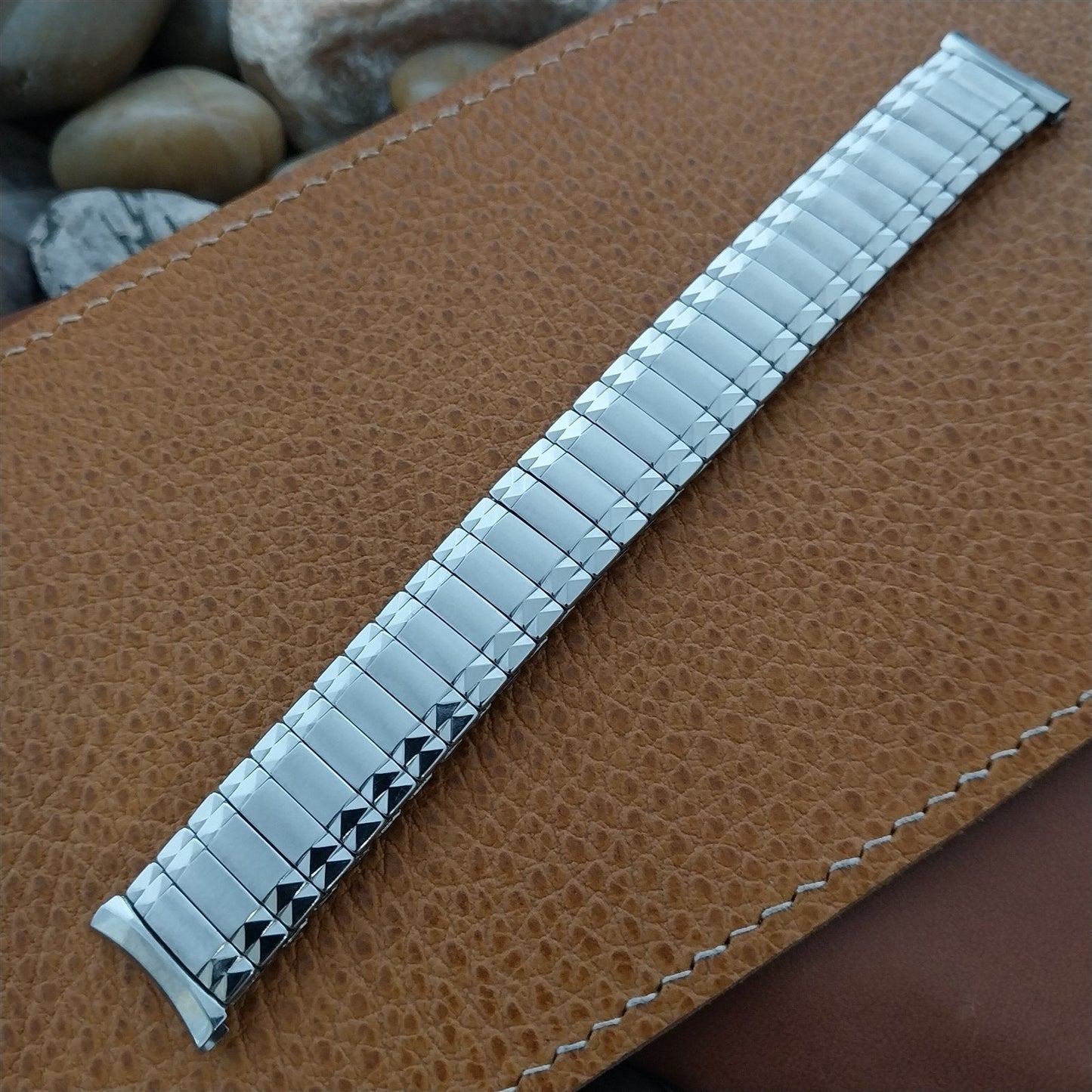 17.2mm Stainless Steel Expansion Admiral 1950s Unused nos Vintage Watch Band