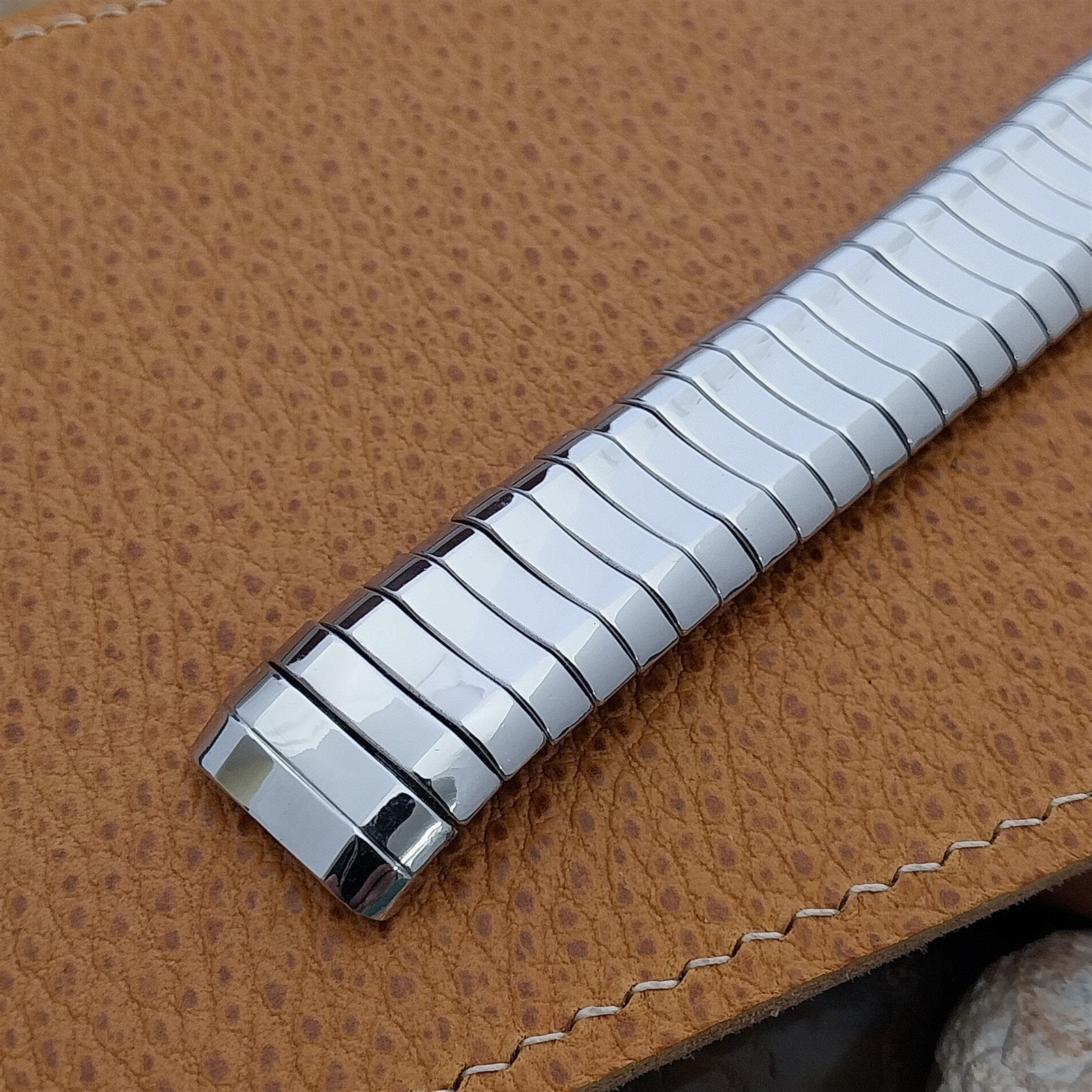1950s Elgin Spencer White Gold-Filled Hadley Unused nos Vintage Watch Band