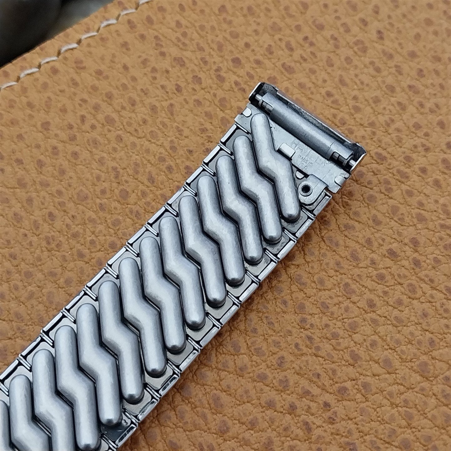 1950s Elgin Spencer White Gold-Filled Hadley Unused nos Vintage Watch Band