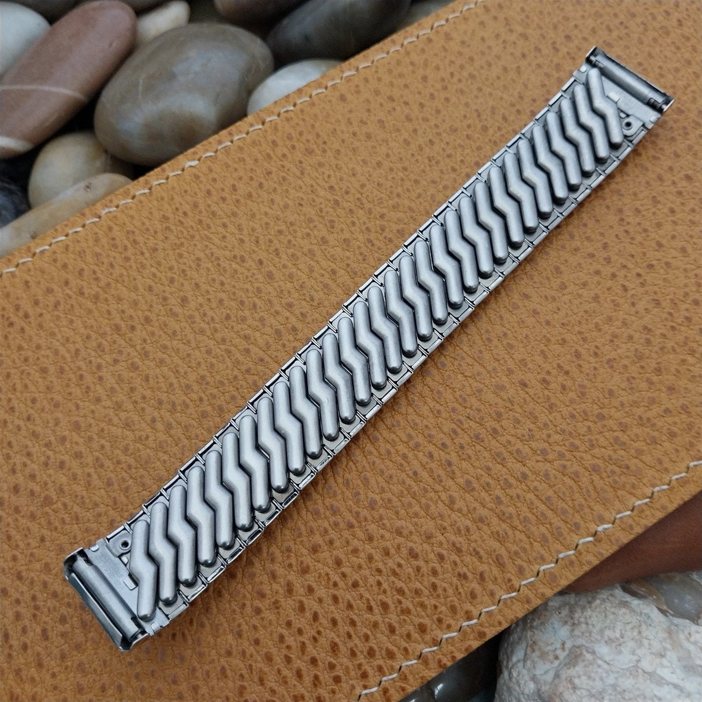 1950s Elgin Spencer White Gold-Filled Hadley Unused nos Vintage Watch Band