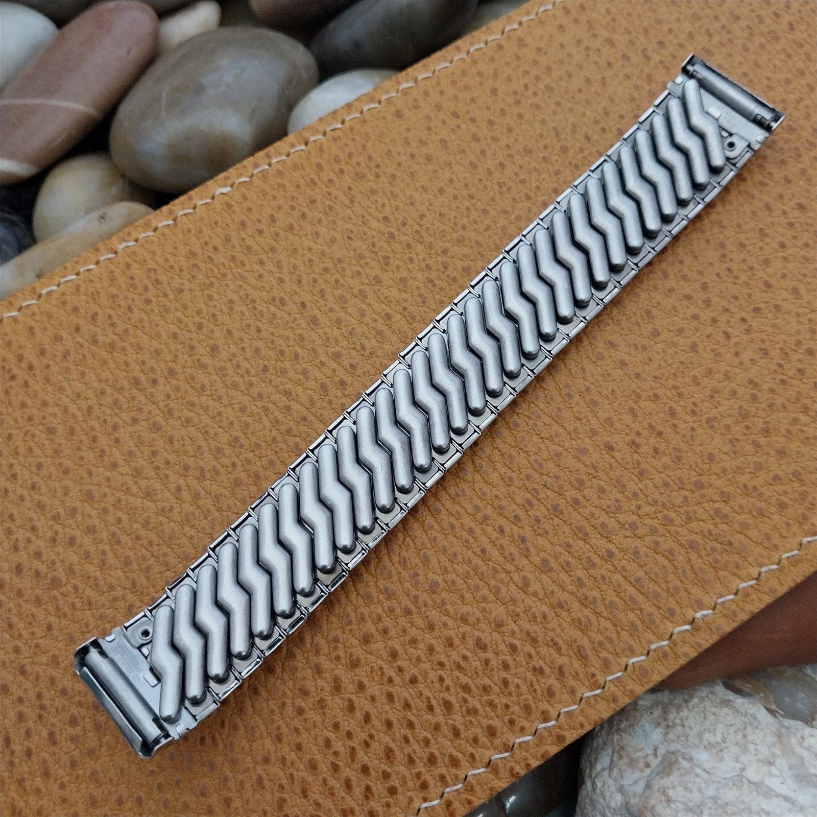 1950s Elgin Spencer White Gold-Filled Hadley Unused nos Vintage Watch Band