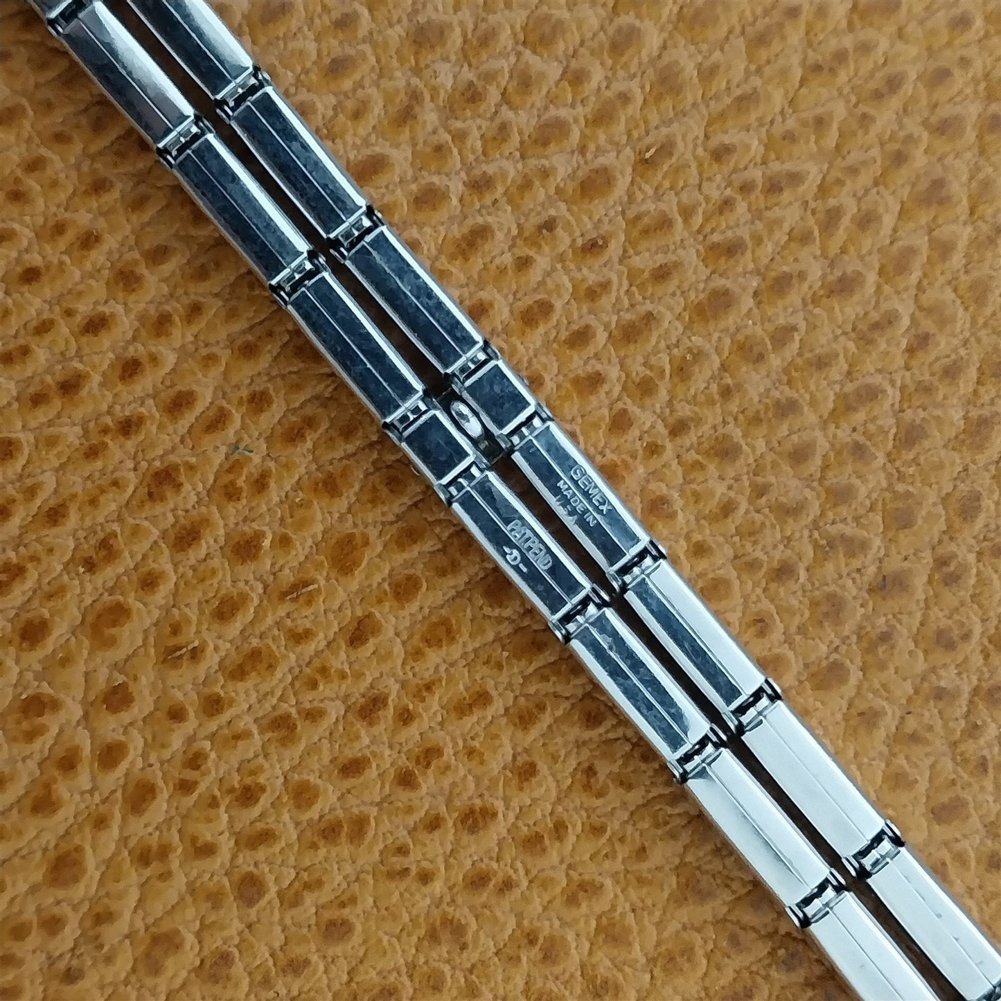 Vintage 1950s Ladies 12k White Gold-Filled Gemex Unused Cocktail Watch Band