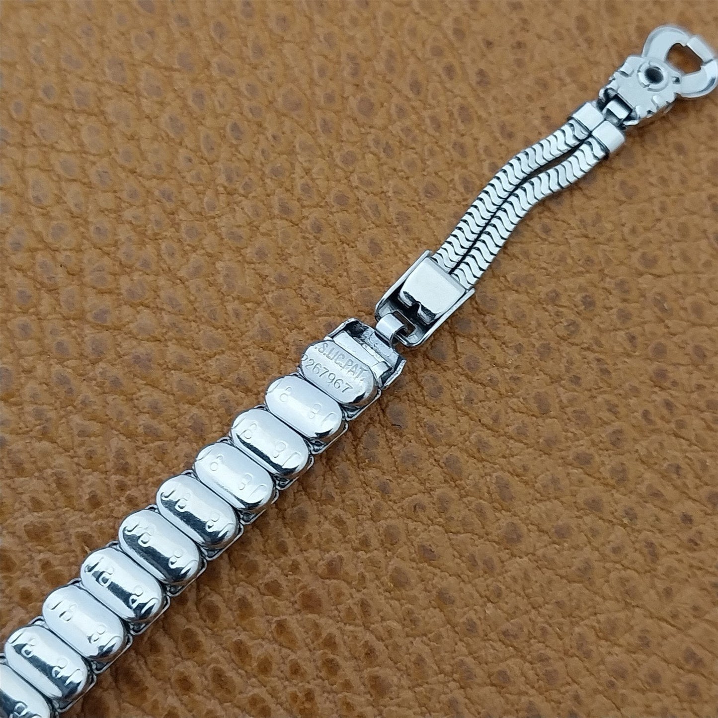 12k White Gold-Filled Ladies JB Champion Expansion Unused 50s Vintage Watch Band