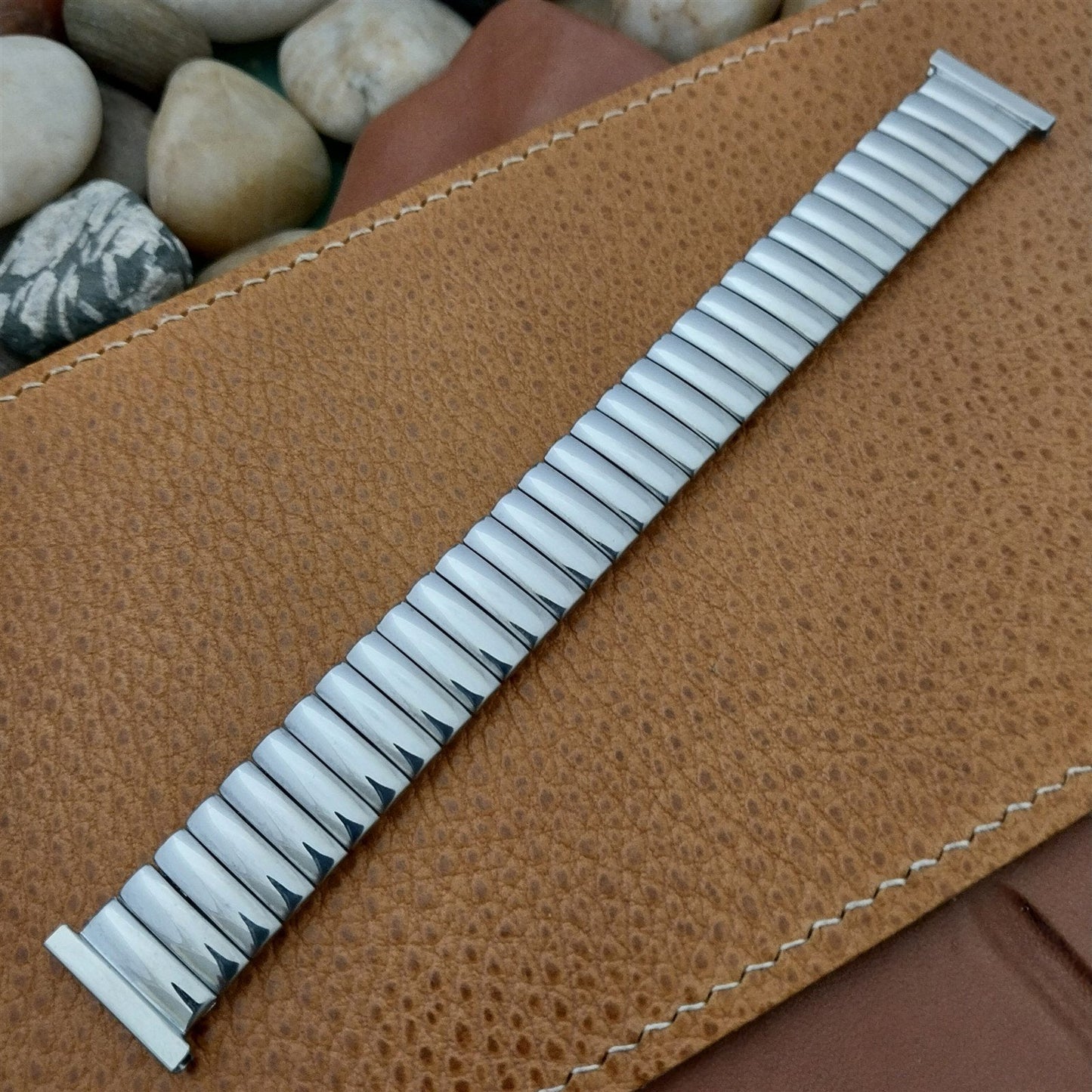 Bristol 3/4" Stainless Steel Expansion nos Unused 1950s Vintage Watch Band