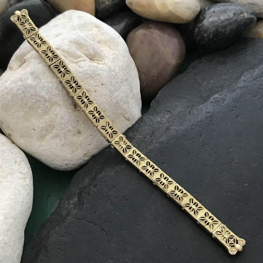 1920s Gold-Filled Ladies Peggy Lou Filigree Unused Vintage Watch Band