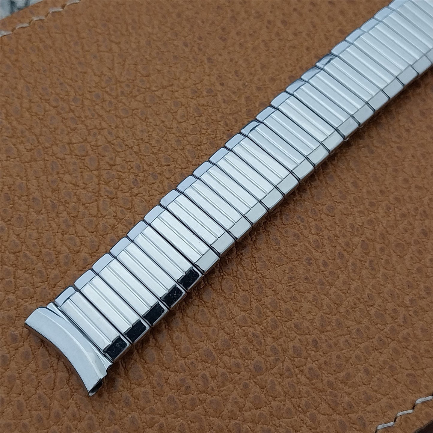 17mm 1960s Vintage Craftex Canada Stainless Steel Classic Stretch NOS Watch Band