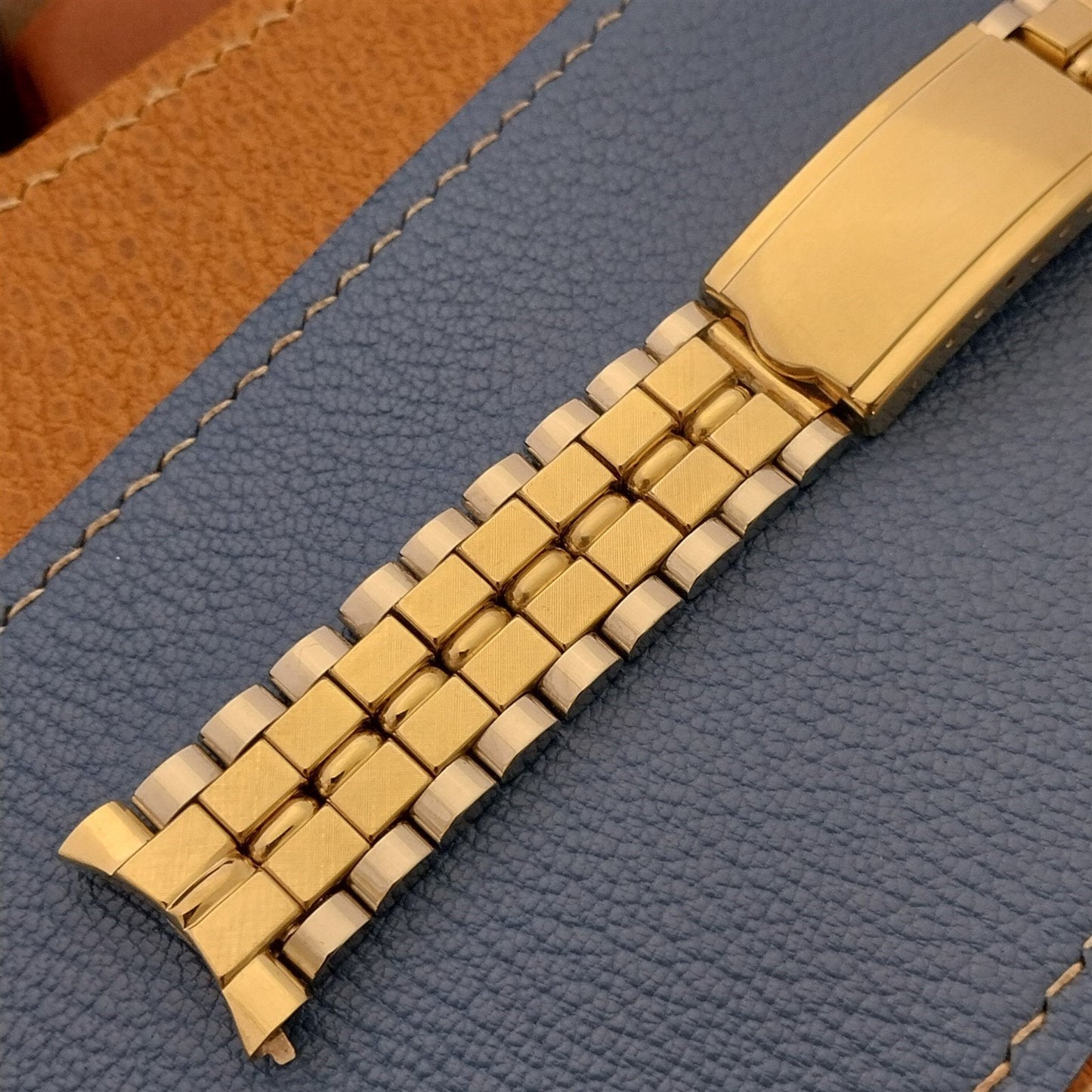 19mm JB Champion 14K Gold-Fill & Stainless Steel Unused 1960s Vintage Watch Band