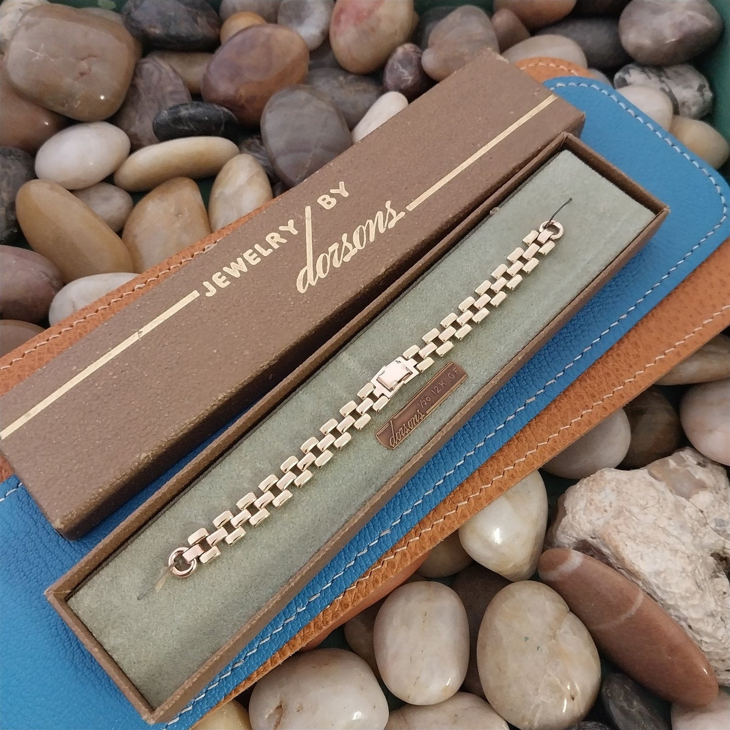 Dorsons 12K Rose & Yellow Gold-Filled Ladies Unused 1950s Vintage Watch Band