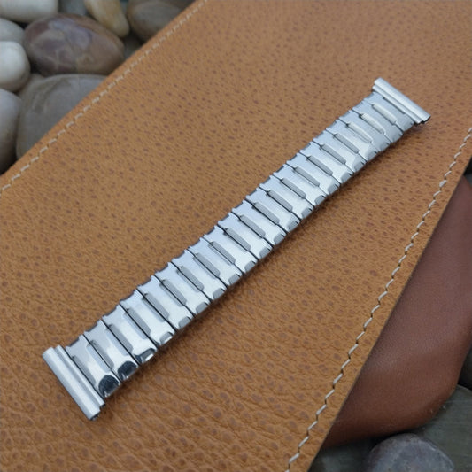 19mm 18mm Short Crown Stainless Steel Expansion Unused 1950s Vintage Watch Band