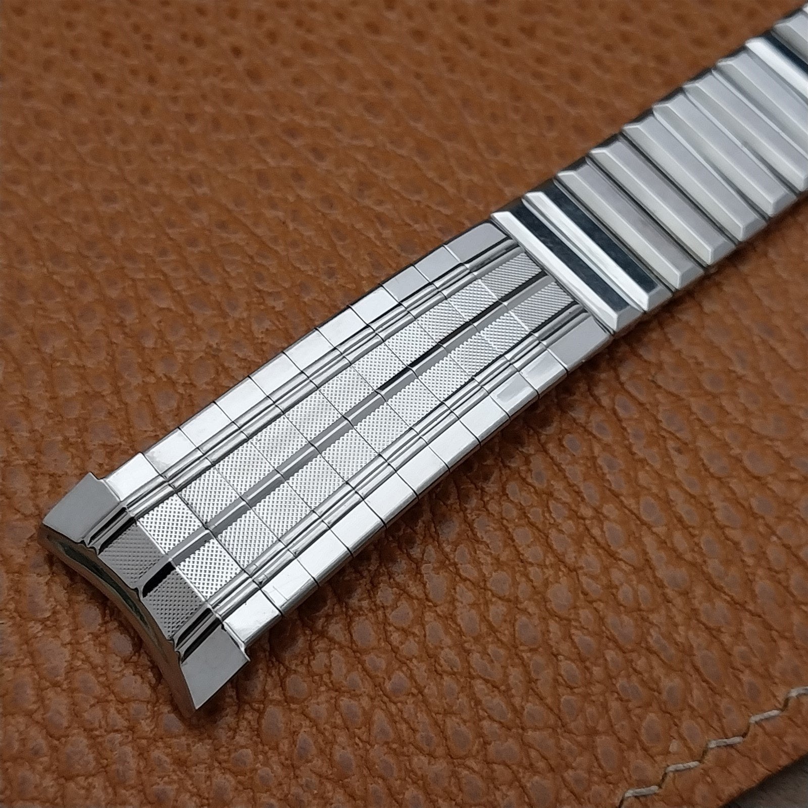 19mm 18mm Stainless Steel Expansion 1960s-1970s Unused Vintage Watch Band