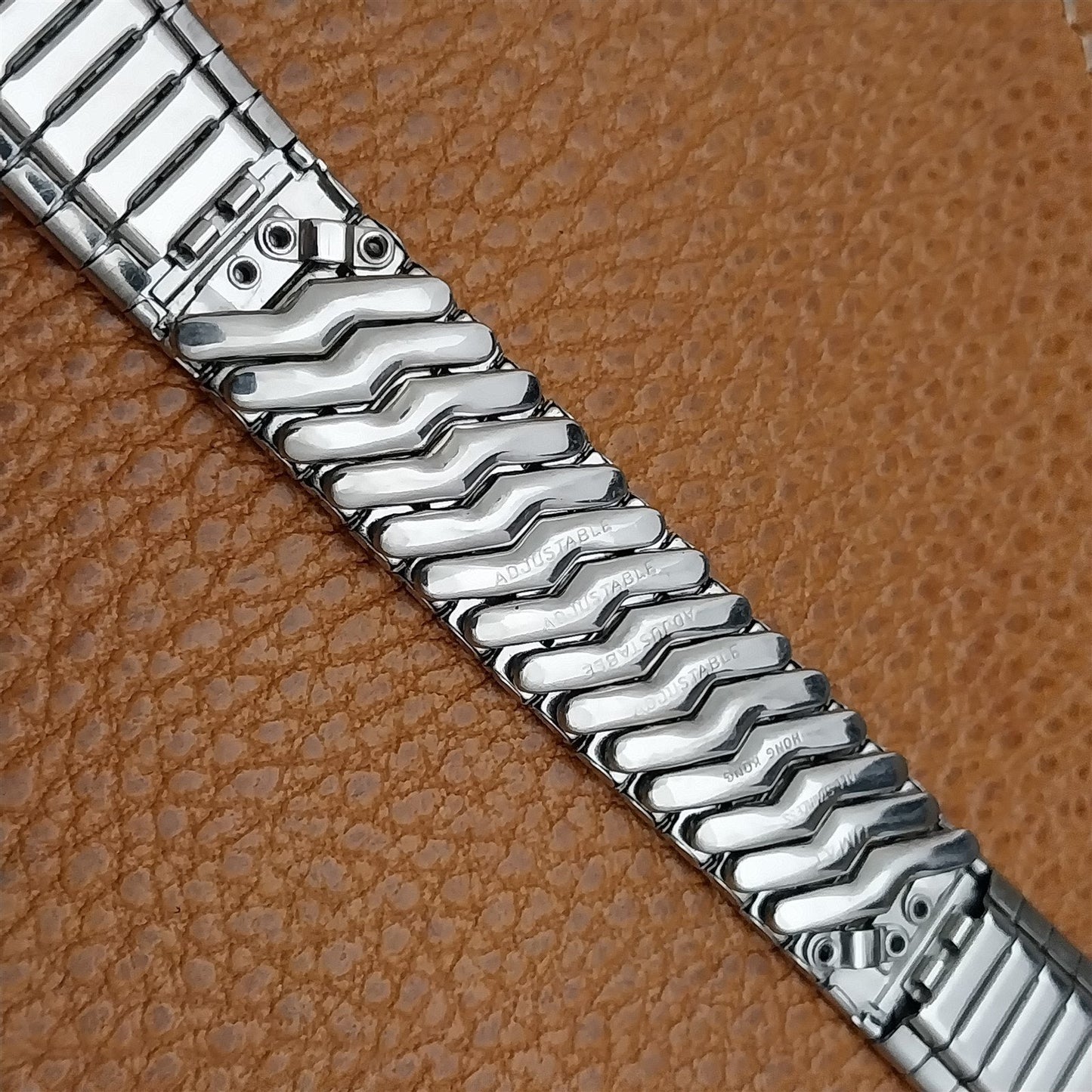 19mm 18mm Stainless Steel Expansion 1960s-1970s Unused Vintage Watch Band