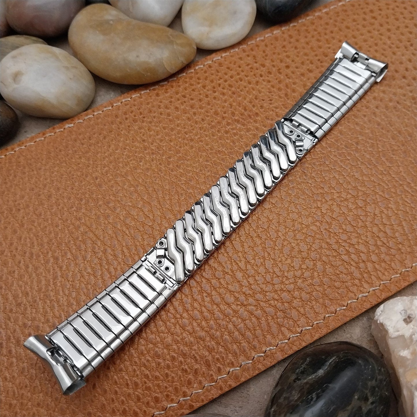 19mm 18mm Stainless Steel Expansion 1960s-1970s Unused Vintage Watch Band
