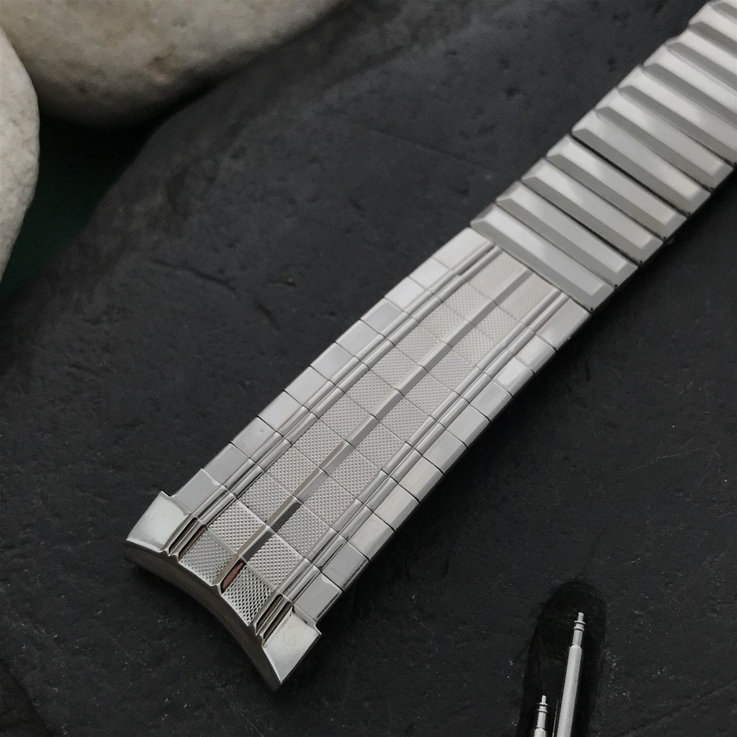 19mm 18mm Stainless Steel Expansion 1960s-1970s Unused Vintage Watch Band