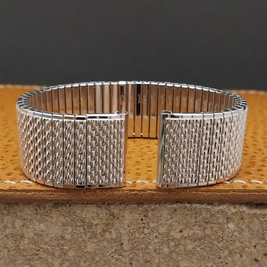 17.2mm 11/16 10k White Gold-Filled Speidel Thinline unused Vintage Watch Band