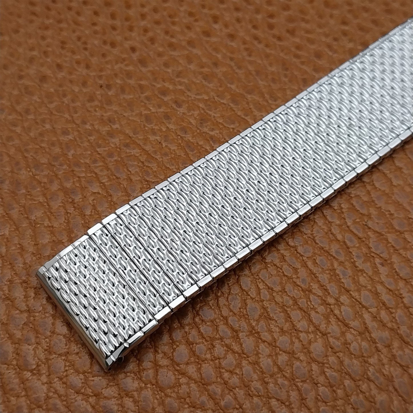 17.2mm 11/16 10k White Gold-Filled Speidel Thinline unused Vintage Watch Band