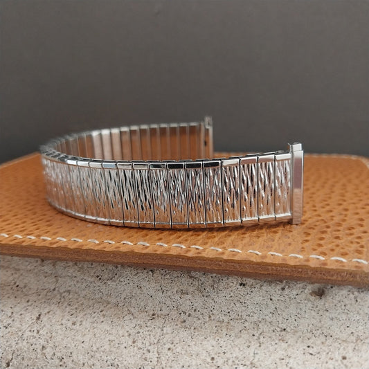 18mm 19mm Speidel Valencia Stainless Steel Unused nos 1970s Vintage Watch Band