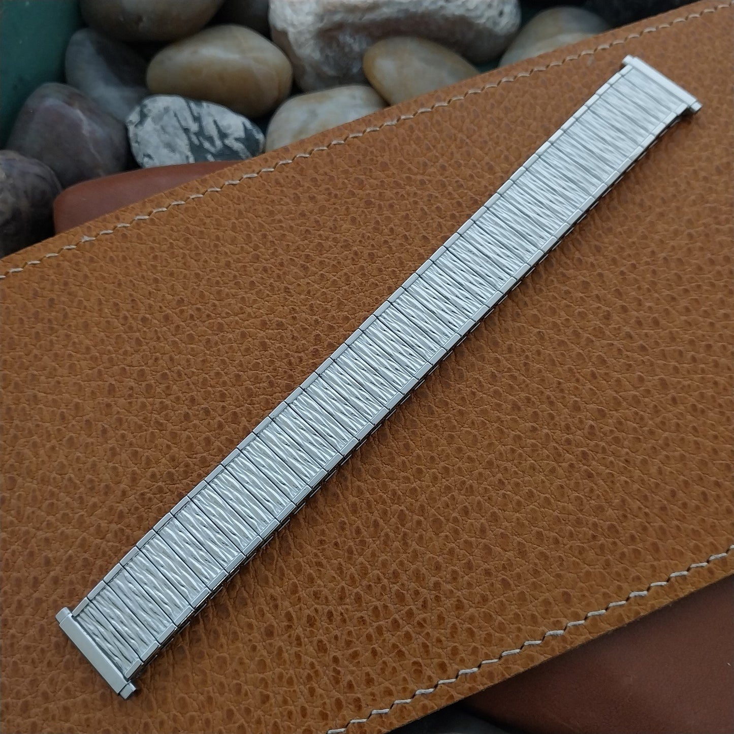 18mm 19mm Speidel Valencia Stainless Steel Unused nos 1970s Vintage Watch Band