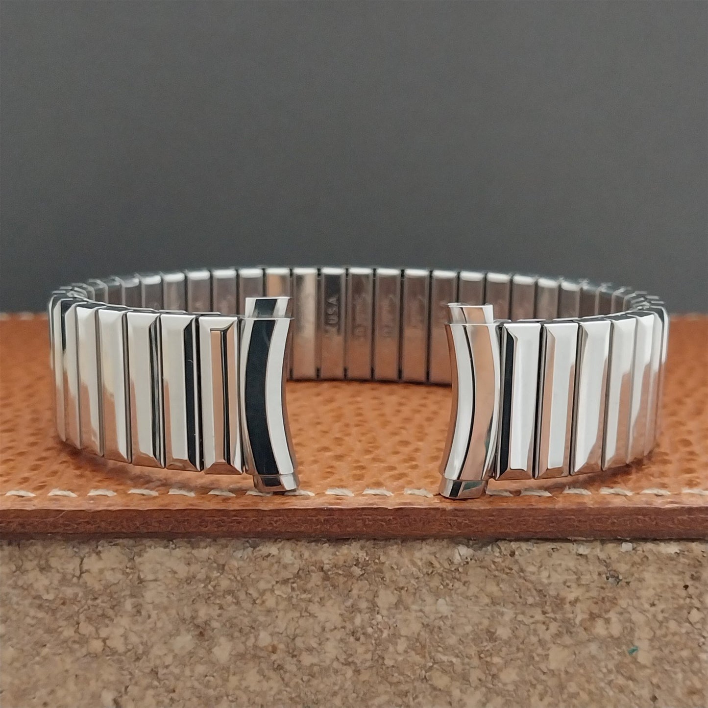 1970s Speidel Fullback Stainless Steel 16mm 18mm 19mm nos Vintage Watch Band