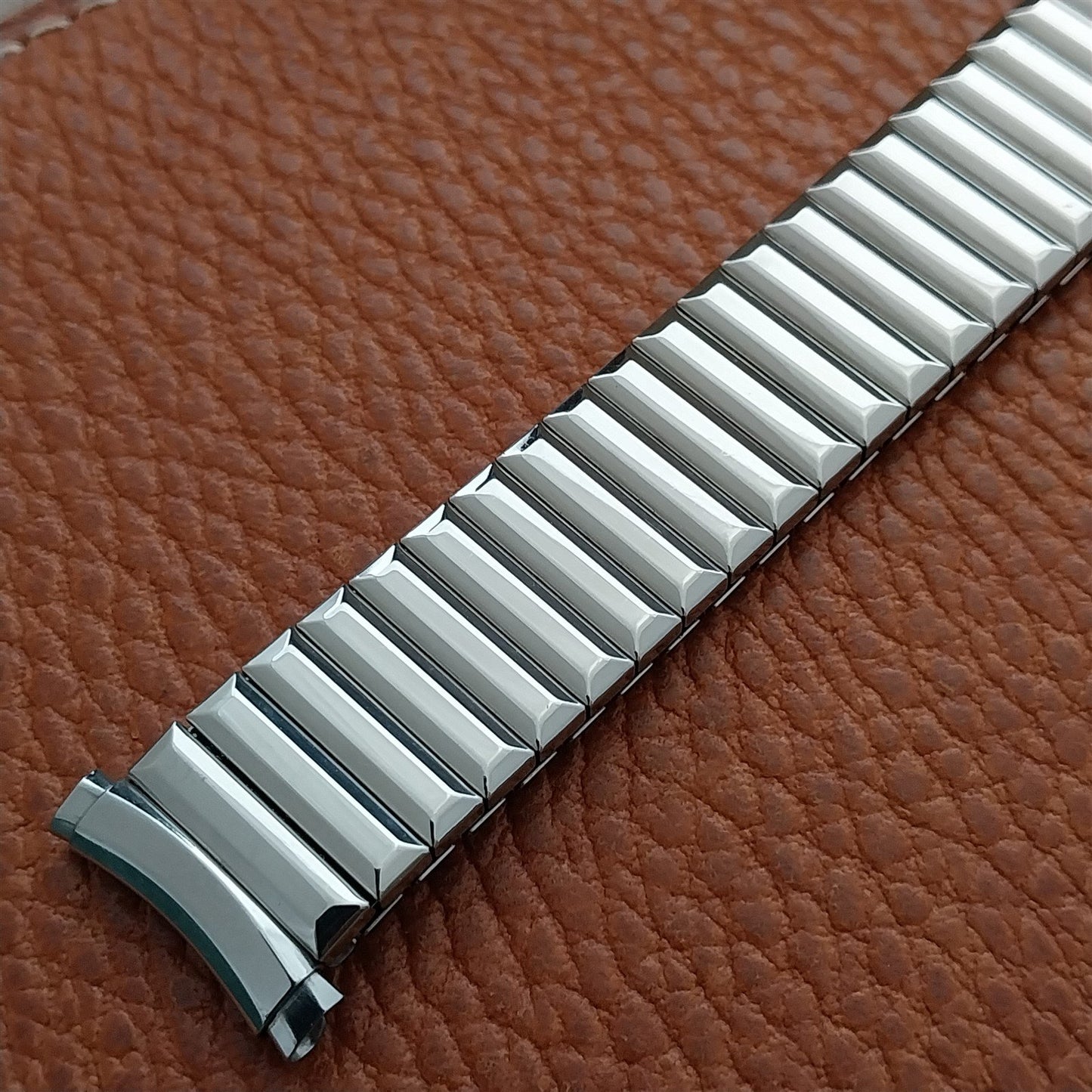 1970s Speidel Fullback Stainless Steel 16mm 18mm 19mm nos Vintage Watch Band