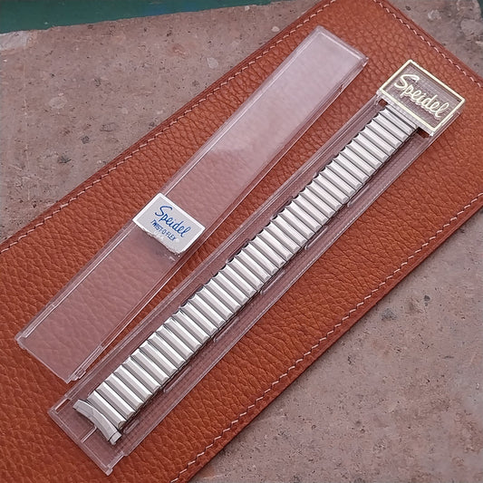 1970s Speidel Fullback Stainless Steel 16mm 18mm 19mm nos Vintage Watch Band