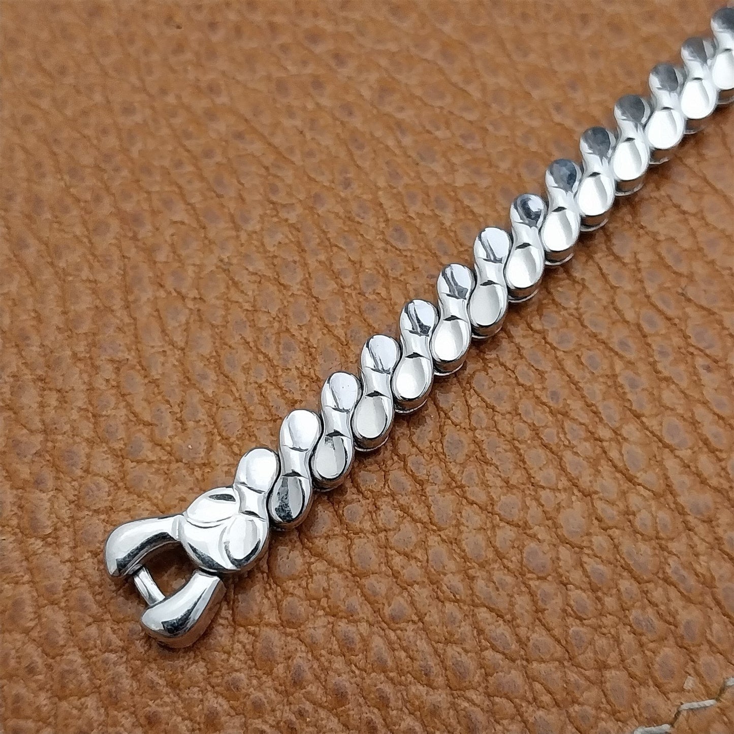 Vintage White Gold-Filled Ladies Expansion Foster Unused 50s Cocktail Watch Band