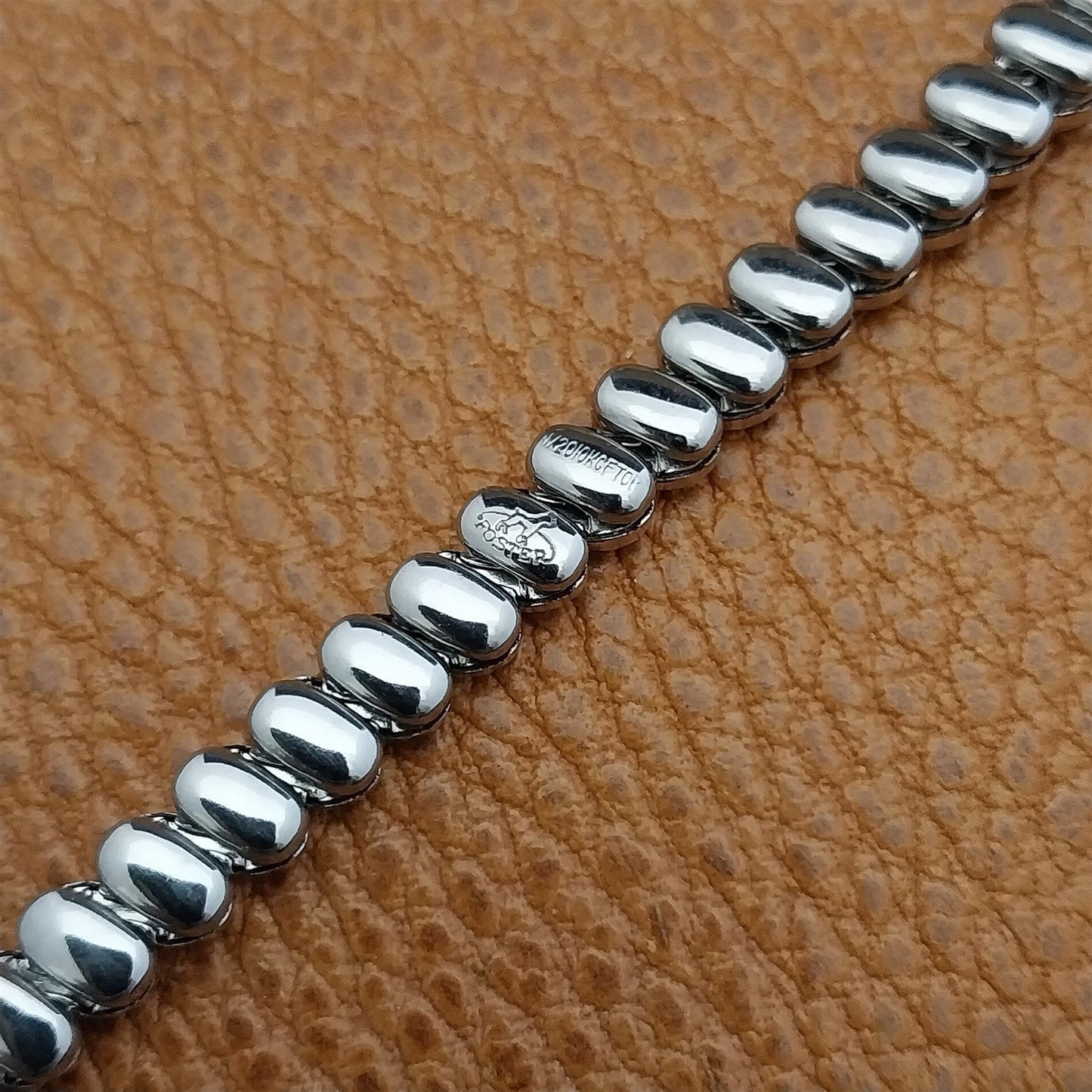 Vintage White Gold-Filled Ladies Expansion Foster Unused 50s Cocktail Watch Band