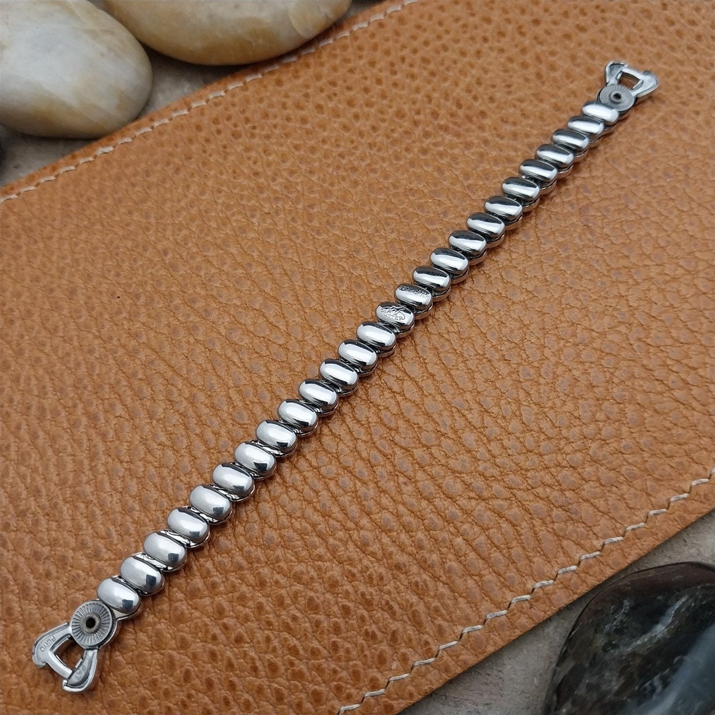 Vintage White Gold-Filled Ladies Expansion Foster Unused 50s Cocktail Watch Band