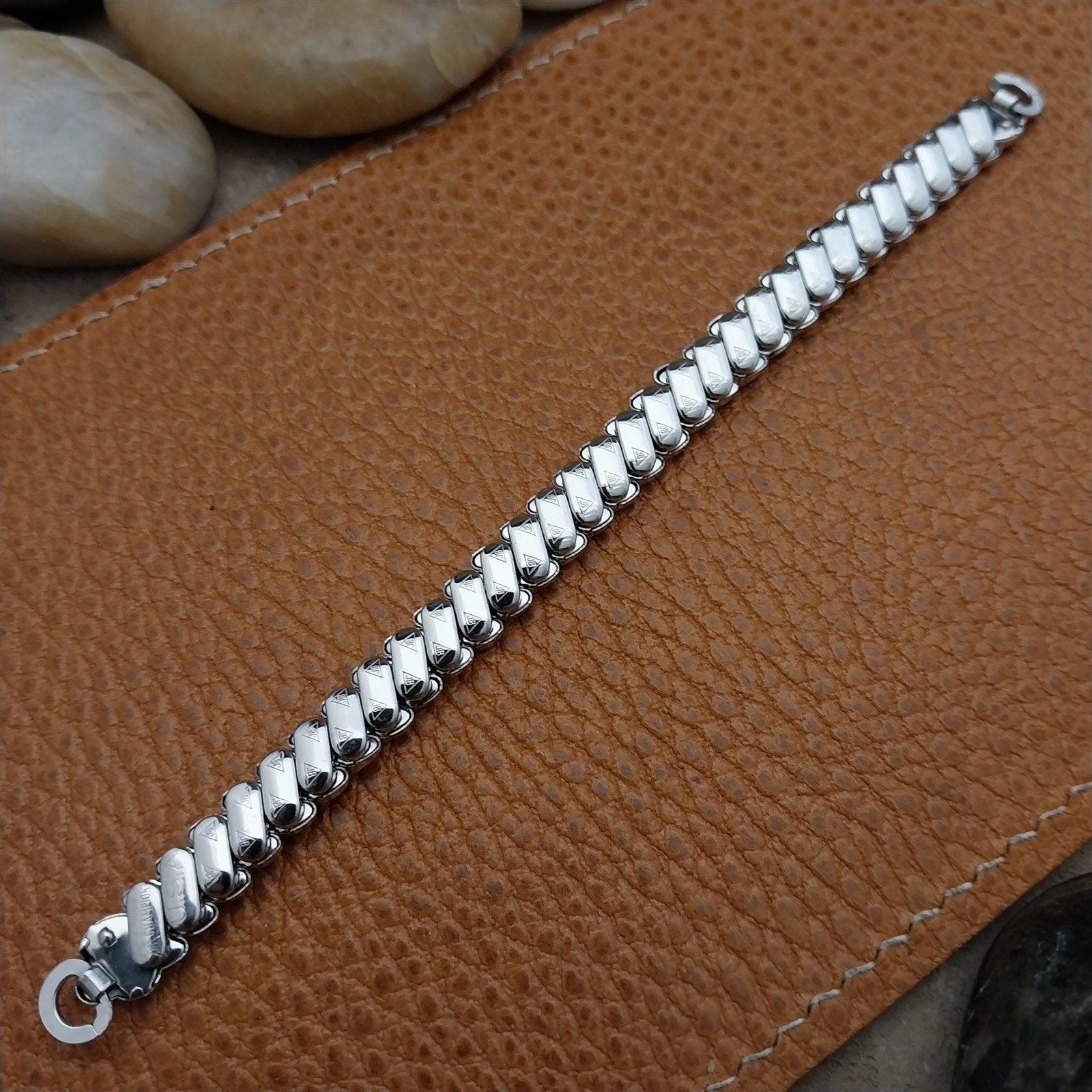 Vintage White Gold-Filled Ladies JB Champion Unused 1950s Cocktail Watch Band