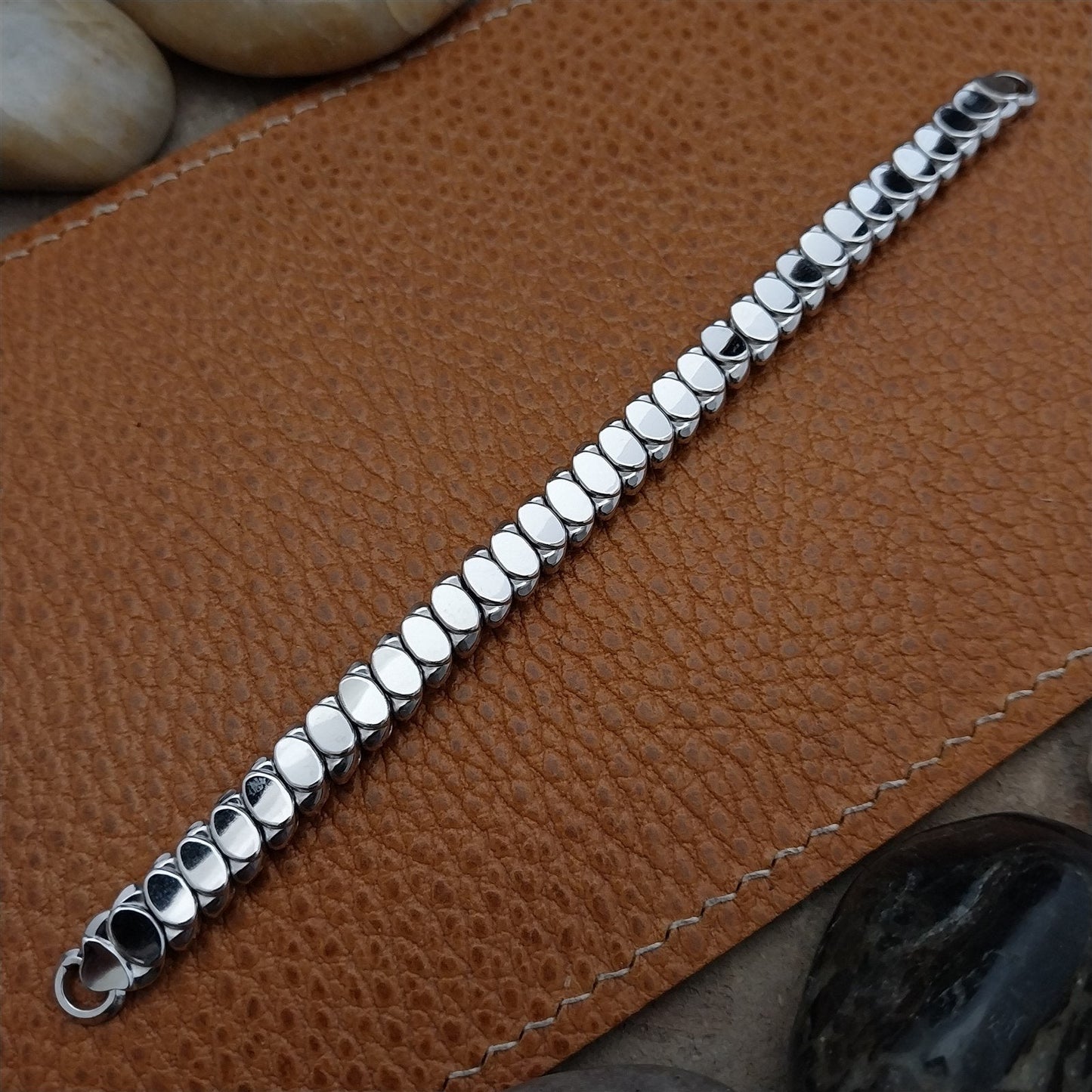 Vintage White Gold-Filled Ladies JB Champion Unused 1950s Cocktail Watch Band