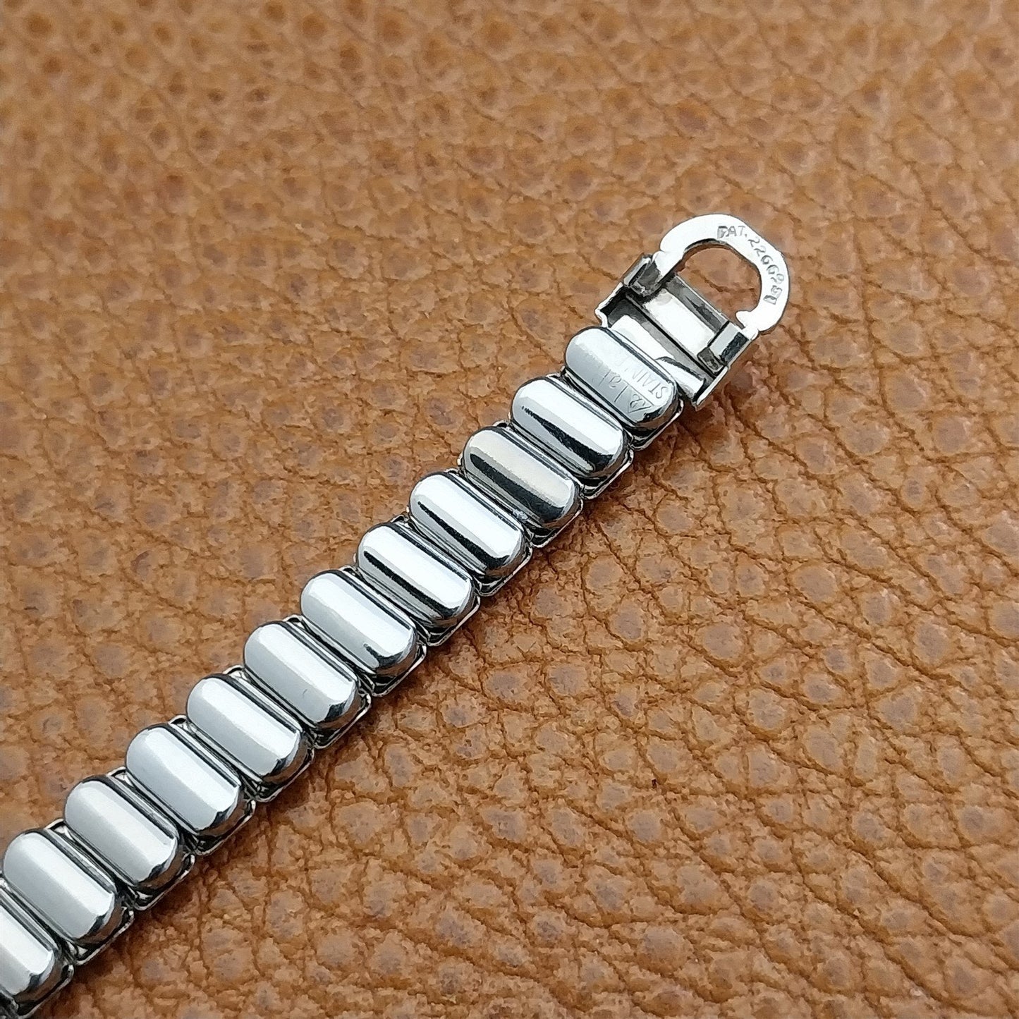 Ladies 1950s White Gold-Filled Single-Lug JB Champion Unused Vintage Watch Band