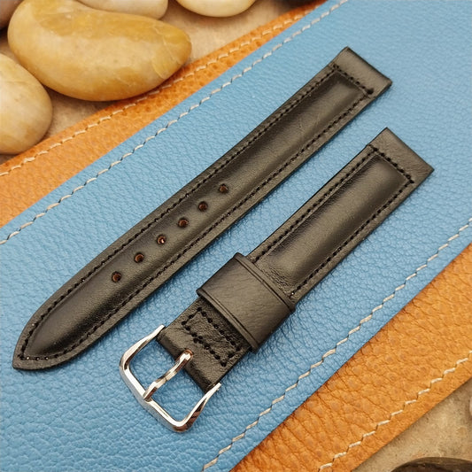Vintage 5/8" Kreisler Black Calfskin nos unused Classic 1960s Watch Band
