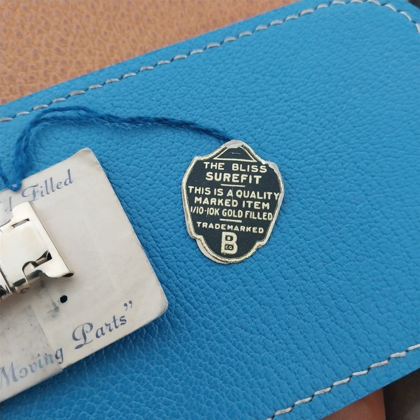 1930s 10k Yellow Gold-Filled Wire Lug Bliss Classic Unused Vintage Watch Band